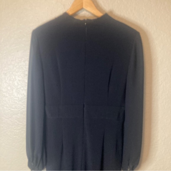 Alex Evenings Womens 10 Black Long Sleeve Gown Maxi Dress Formal Wedding $129 - Picture 16 of 16